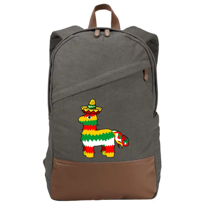 Cinco De Mayo Party Pinata Fiesta Sombrero Cotton Canvas Backpack