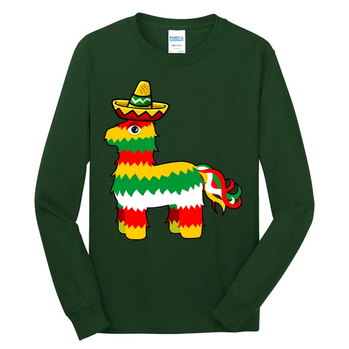 Cinco De Mayo Party Pinata Fiesta Sombrero Tall Long Sleeve T-Shirt