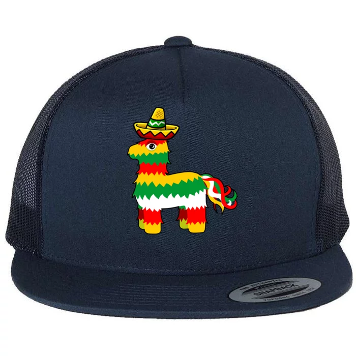 Cinco De Mayo Party Pinata Fiesta Sombrero Flat Bill Trucker Hat