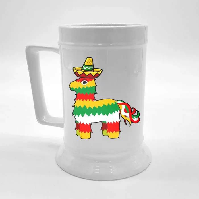 Cinco De Mayo Party Pinata Fiesta Sombrero Front & Back Beer Stein