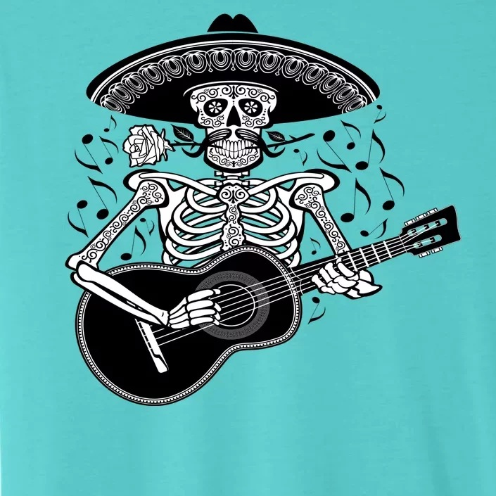 Cinco De Mayo Skeleton Playing the Guitar ChromaSoft Performance T-Shirt