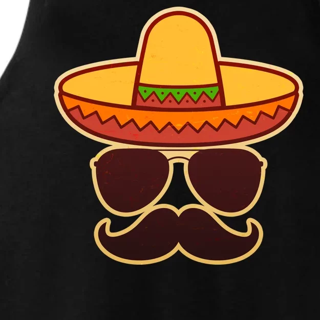 Cinco De Mayo Sombrero 'Stash Ladies Tri-Blend Wicking Tank