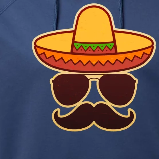 Cinco De Mayo Sombrero 'Stash Performance Fleece Hoodie