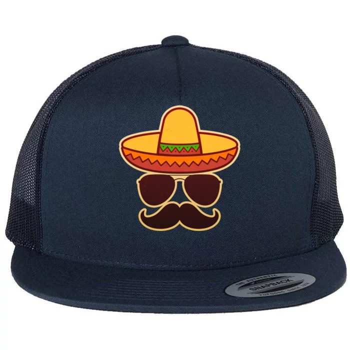 Cinco De Mayo Sombrero 'Stash Flat Bill Trucker Hat