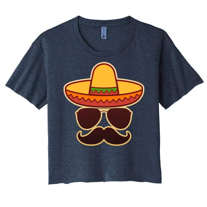 Cinco De Mayo Sombrero 'Stash Women's Crop Top Tee