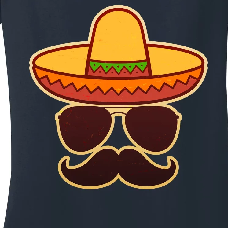 Cinco De Mayo Sombrero 'Stash Women's V-Neck T-Shirt