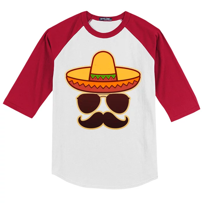 Cinco De Mayo Sombrero 'Stash Kids Colorblock Raglan Jersey