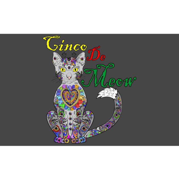 Cinco De Meow Funny Mexican Cat Bumper Sticker