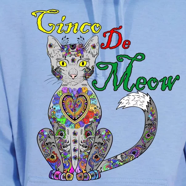 Cinco De Meow Funny Mexican Cat Unisex Surf Hoodie