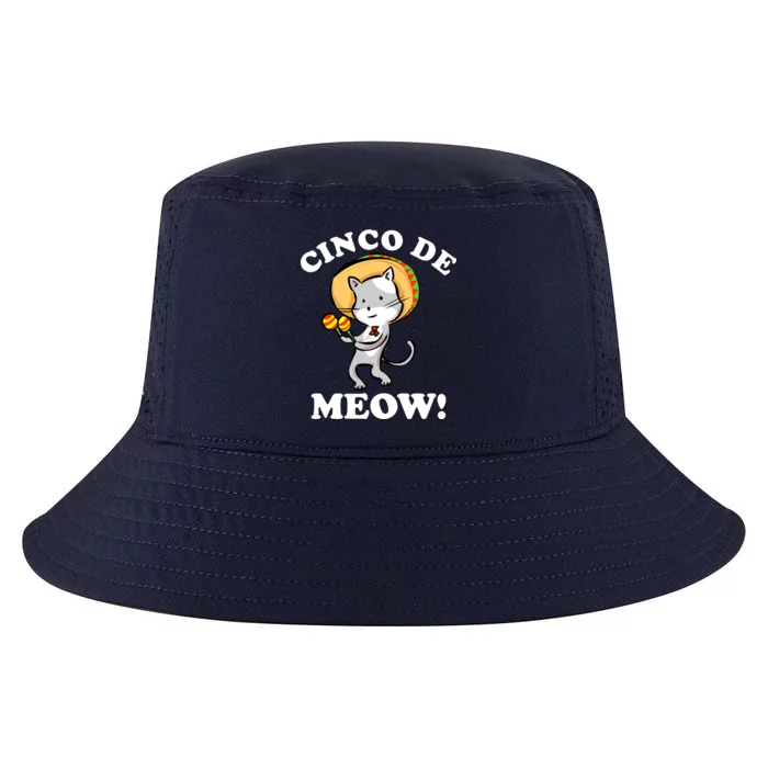 Cinco De Meow! Mayo Funny Mexican Cat Cool Comfort Performance Bucket Hat