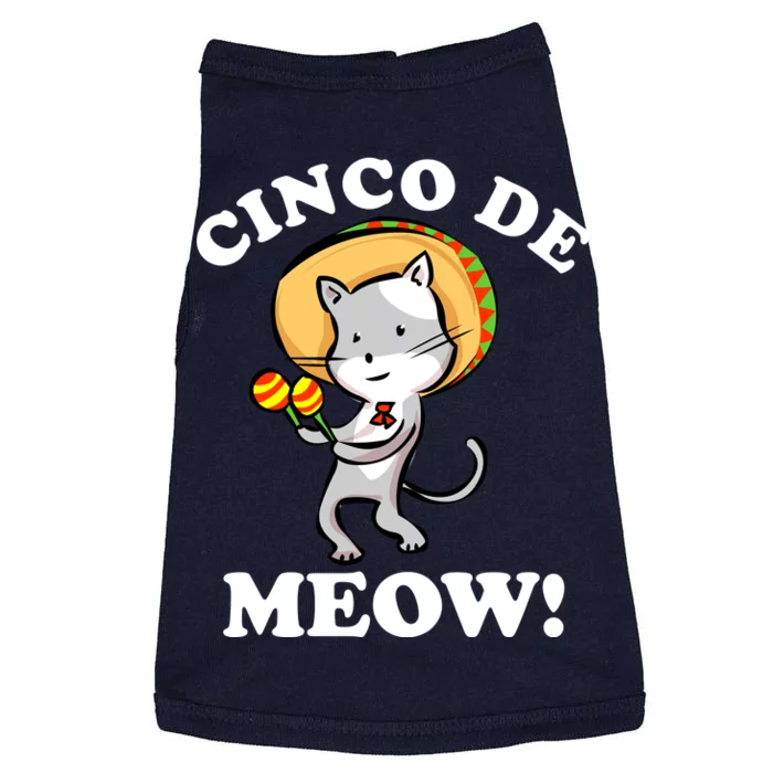 Cinco De Meow! Mayo Funny Mexican Cat Doggie Tank