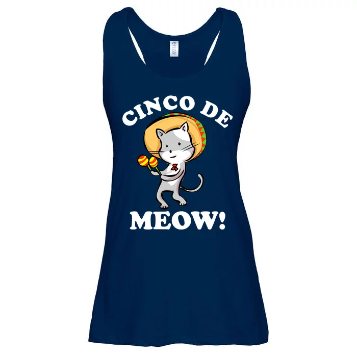 Cinco De Meow! Mayo Funny Mexican Cat Ladies Essential Flowy Tank