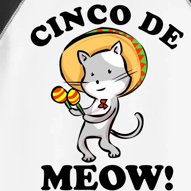 Cinco De Meow! Mayo Funny Mexican Cat Toddler Fine Jersey T-Shirt