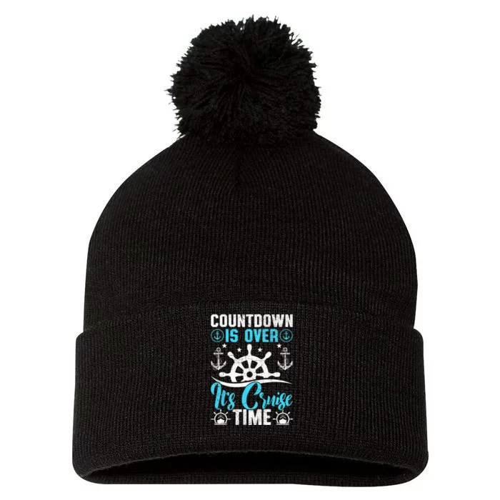 Countdown Is Over It's Cruise Time Cruising Pom Pom 12in Knit Beanie