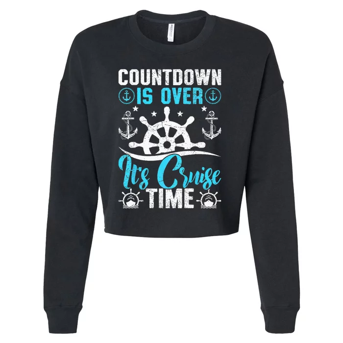 Countdown Is Over It's Cruise Time Cruising Cropped Pullover Crew