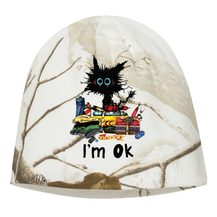 Cats Im Ok Funny Quilting Love Cats Kati - Camo Knit Beanie