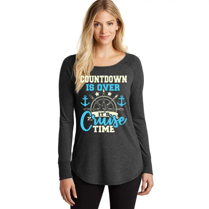 Countdown Is Over ItS Cruise Time Cruising Lover Cruiser Women's Perfect Tri Tunic Long Sleeve Shirt