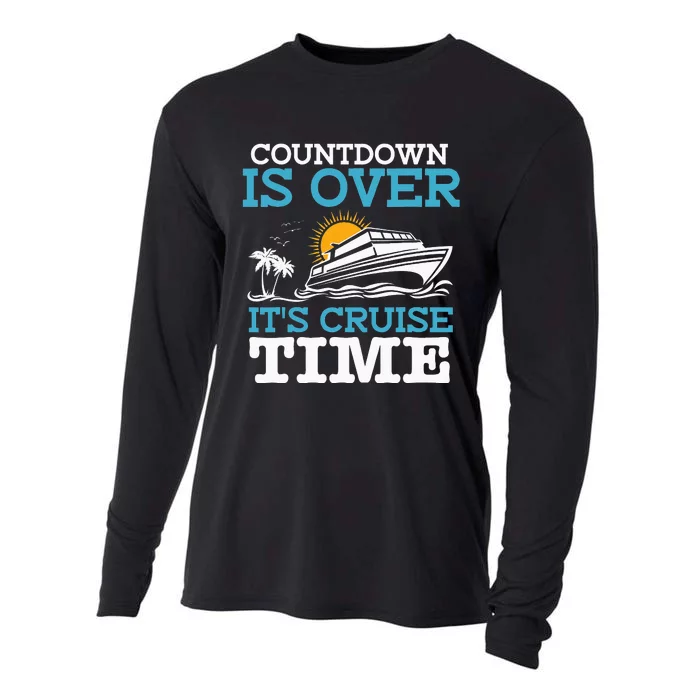 Countdown Is Over It's Cruise Time Cruising Lover Cruiser Cooling Performance Long Sleeve Crew