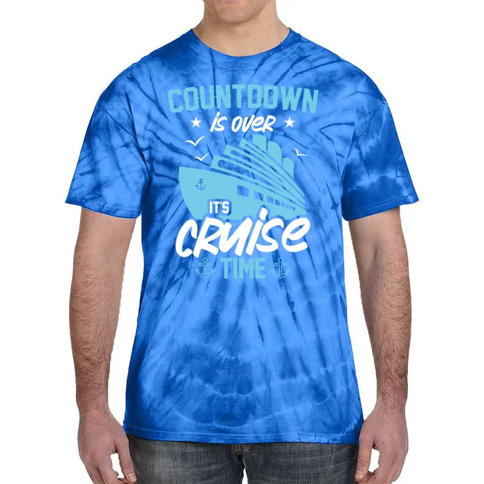 Countdown Is Over Its Cruise Time Critic Pirate Gift Tie-Dye T-Shirt