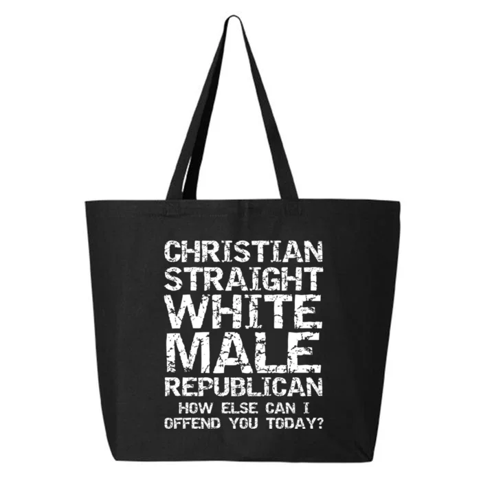 Can I Offend You? Christian Straight White Male Republican 25L Jumbo Tote