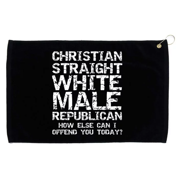 Can I Offend You? Christian Straight White Male Republican Grommeted Golf Towel