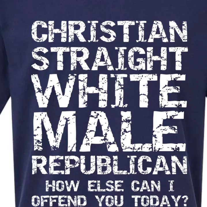 Can I Offend You? Christian Straight White Male Republican Sueded Cloud Jersey T-Shirt