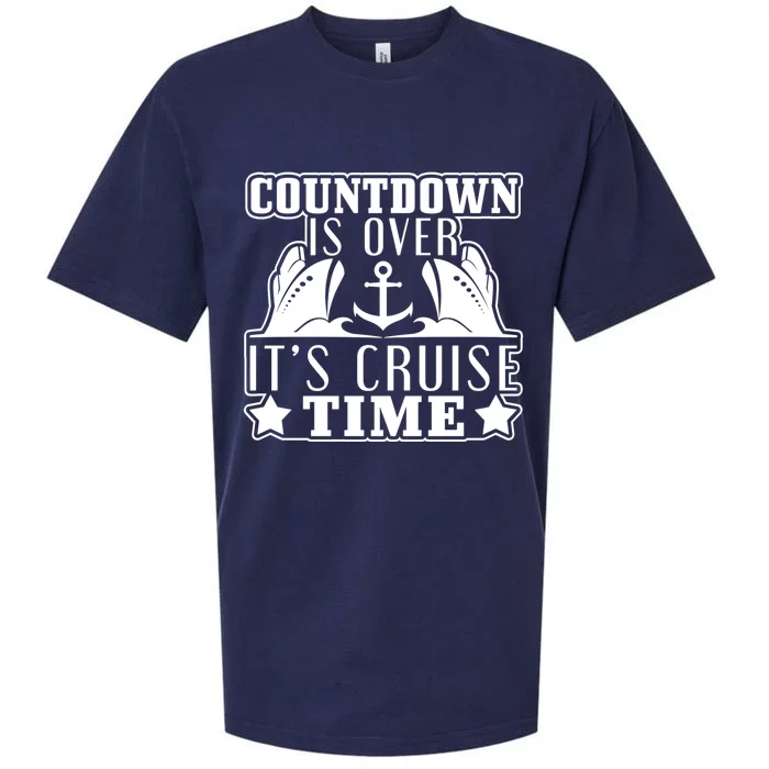 Countdown Is Over Its Cruise Time Holiday Gift Sueded Cloud Jersey T-Shirt