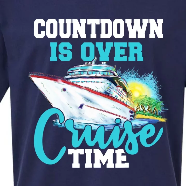 Countdown Is Over Its Cruise Time Cruising Lover Great Gift Sueded Cloud Jersey T-Shirt