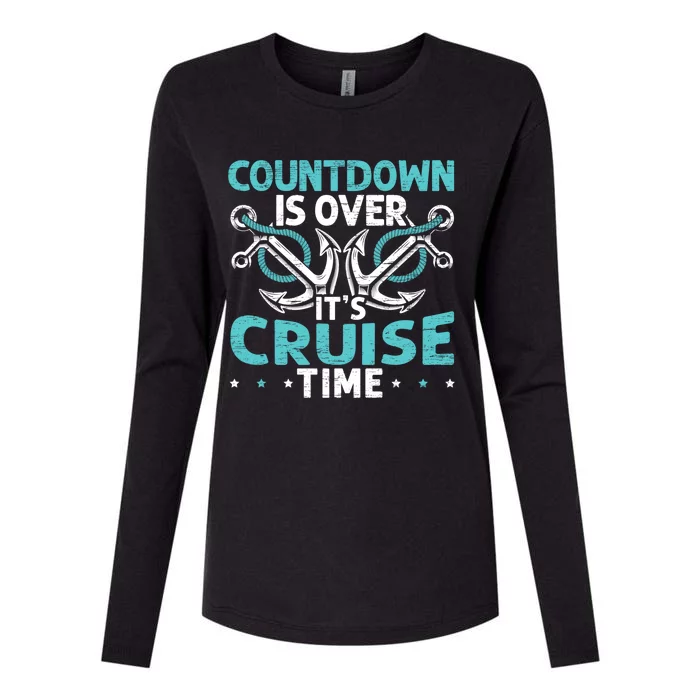 Countdown Is Over Its Cruise Time Design Cruising Lover Funny Gift Womens Cotton Relaxed Long Sleeve T-Shirt