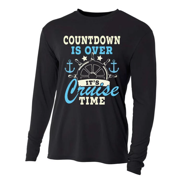 Countdown Is Over It's Cruise Time Cruising Lover Cruiser Cooling Performance Long Sleeve Crew