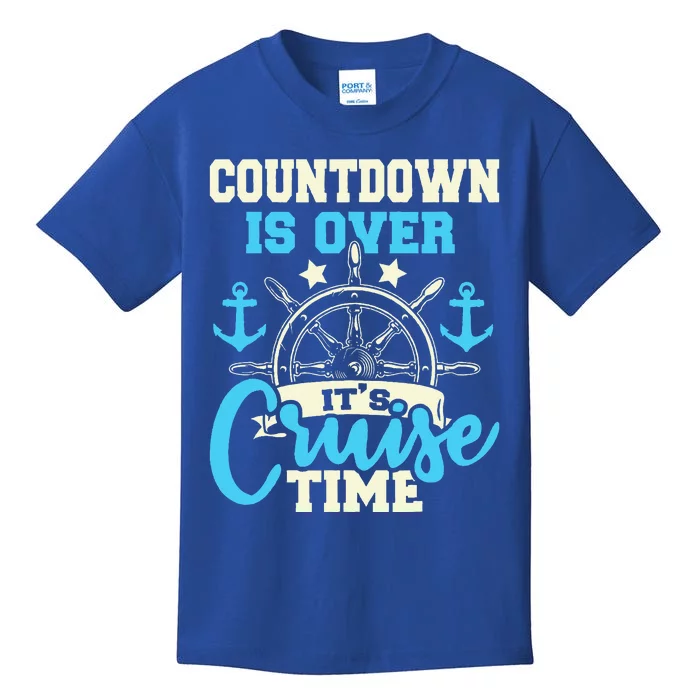 Countdown Is Over Its Cruise Time Cruising Lover Cruiser Kids T-Shirt