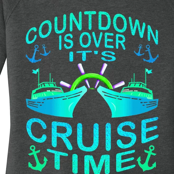 Countdown Is Over It's Cruise Time Cruising Lover Cruiser Women's Perfect Tri Tunic Long Sleeve Shirt