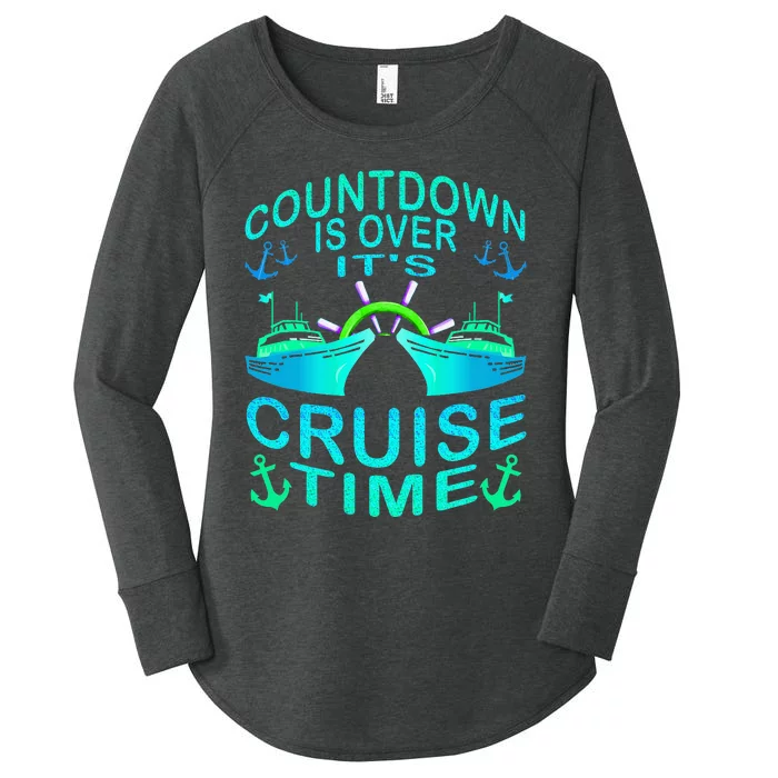 Countdown Is Over It's Cruise Time Cruising Lover Cruiser Women's Perfect Tri Tunic Long Sleeve Shirt