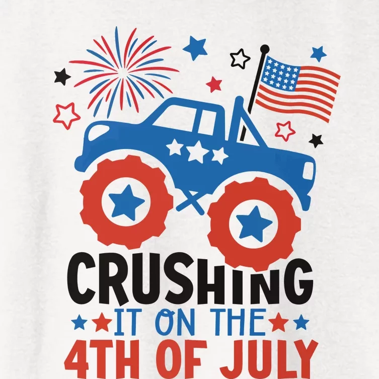 Crushing It On The 4th Of July Women's Crop Top Tee