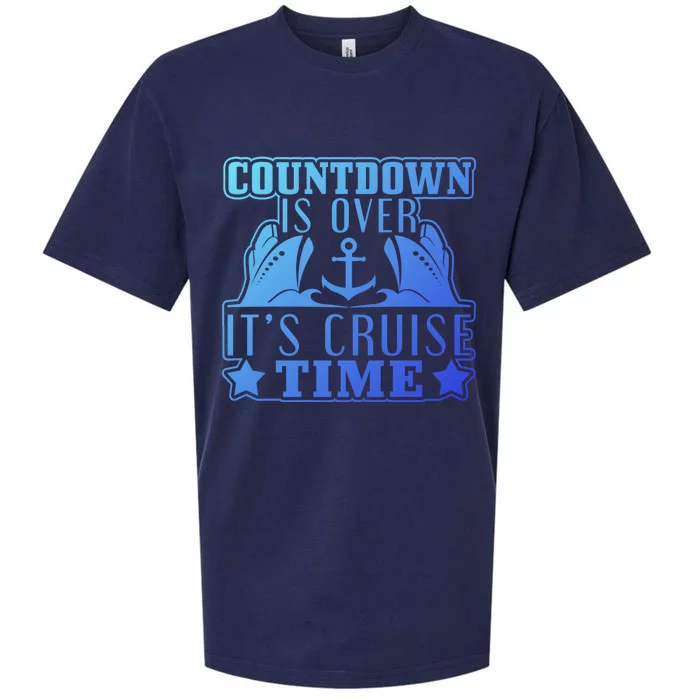 Countdown Is Over Its Cruise Time Holiday Gift Sueded Cloud Jersey T-Shirt