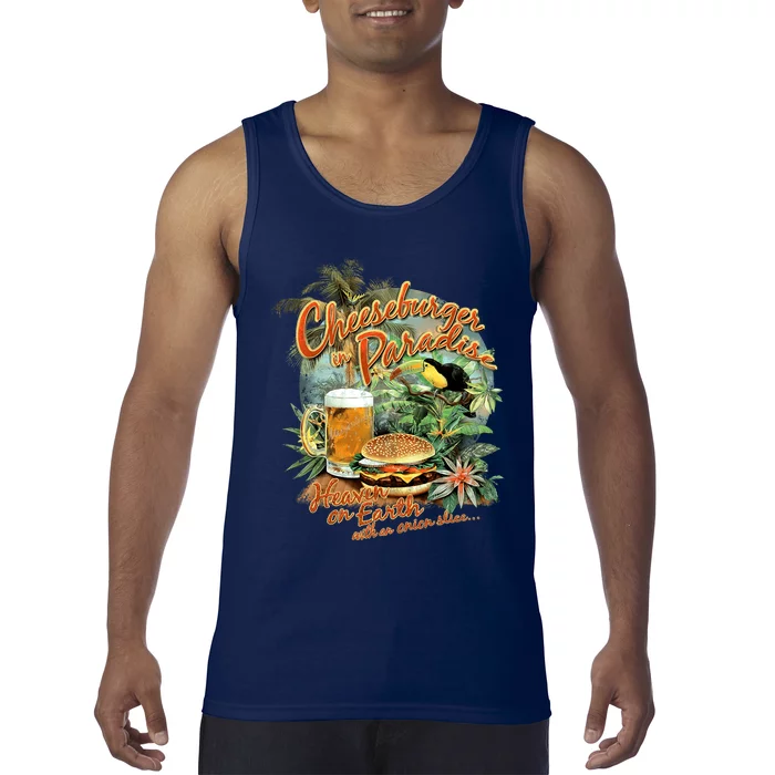 Cheeseburger In ParadiseHeaven On Earth Tank Top