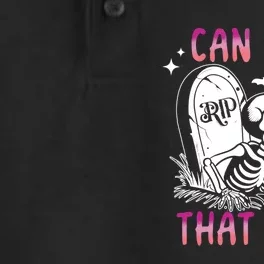 Can I Pet That Dog Skeleton Halloween Dry Zone Grid Performance Polo