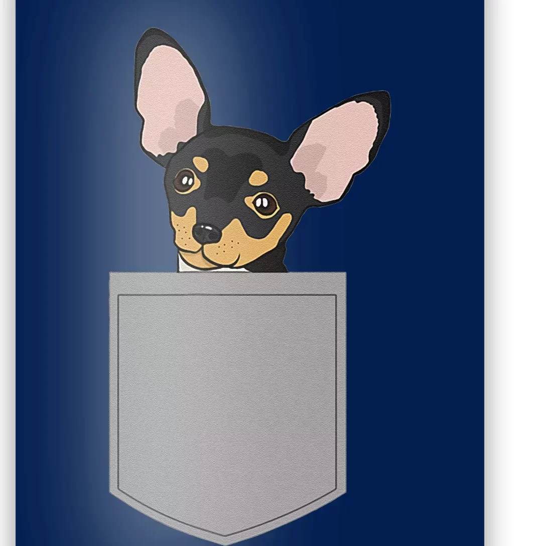 Chihuahua In Pocket Design Chiwawa Lovers Gifts Poster