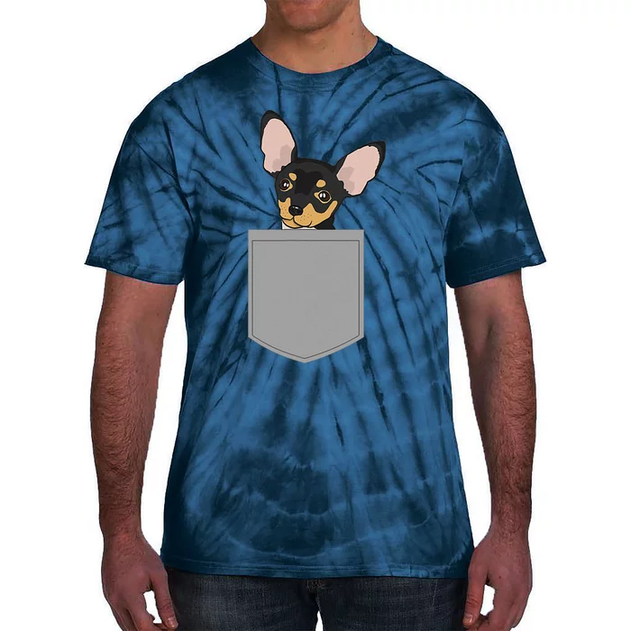 Chihuahua In Pocket Design Chiwawa Lovers Gifts Tie-Dye T-Shirt