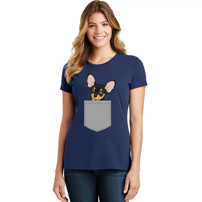 Chihuahua In Pocket Design Chiwawa Lovers Gifts Women's T-Shirt