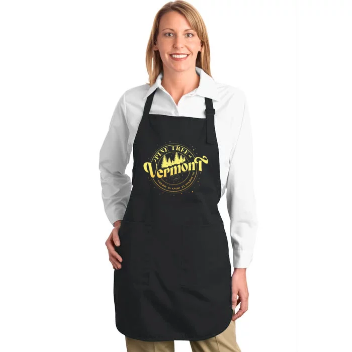 Columbia Inn Pine Tree Vermont Full-Length Apron With Pocket