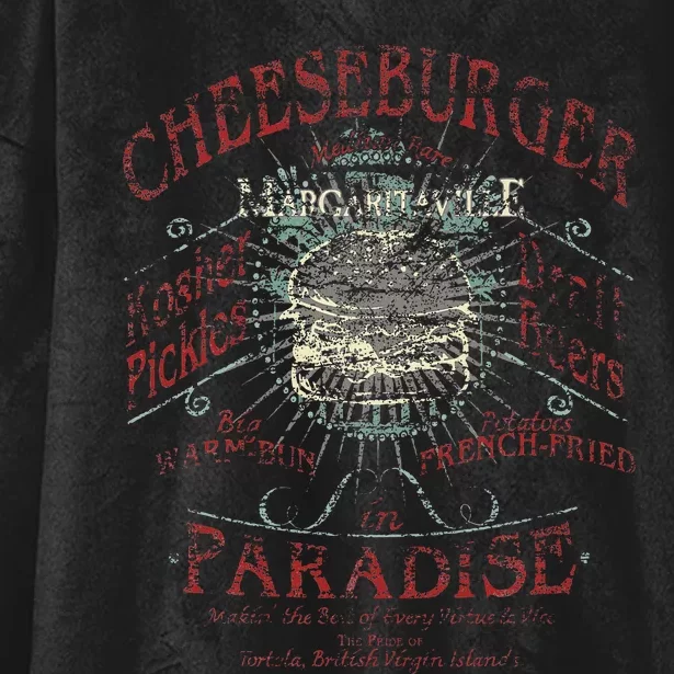 Cheeseburger In Paradise Hooded Wearable Blanket