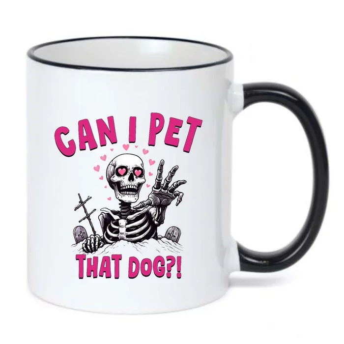 Can I Pet That Dog Skeleton Black Color Changing Mug