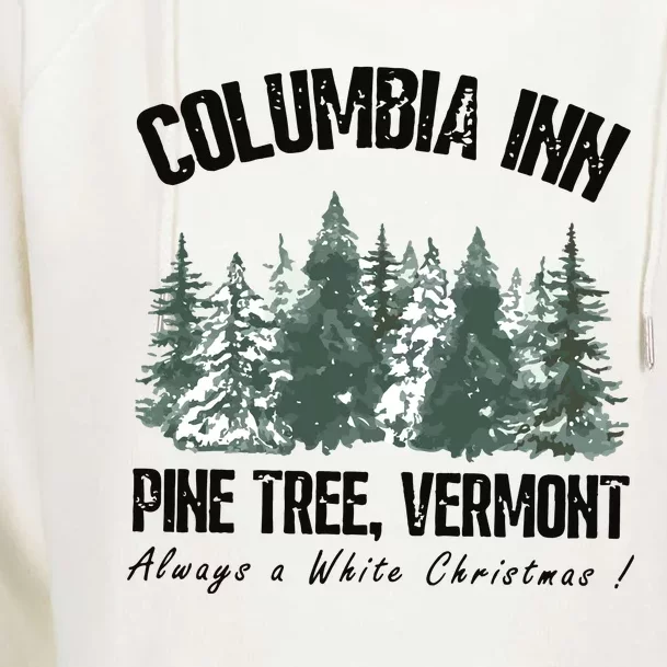 Columbia Inn Pine Tree Vermont Americas Snow Playground A White Womens Funnel Neck Pullover Hood