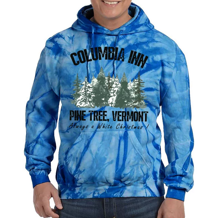 Columbia Inn Pine Tree Vermont Americas Snow Playground A White Tie Dye Hoodie