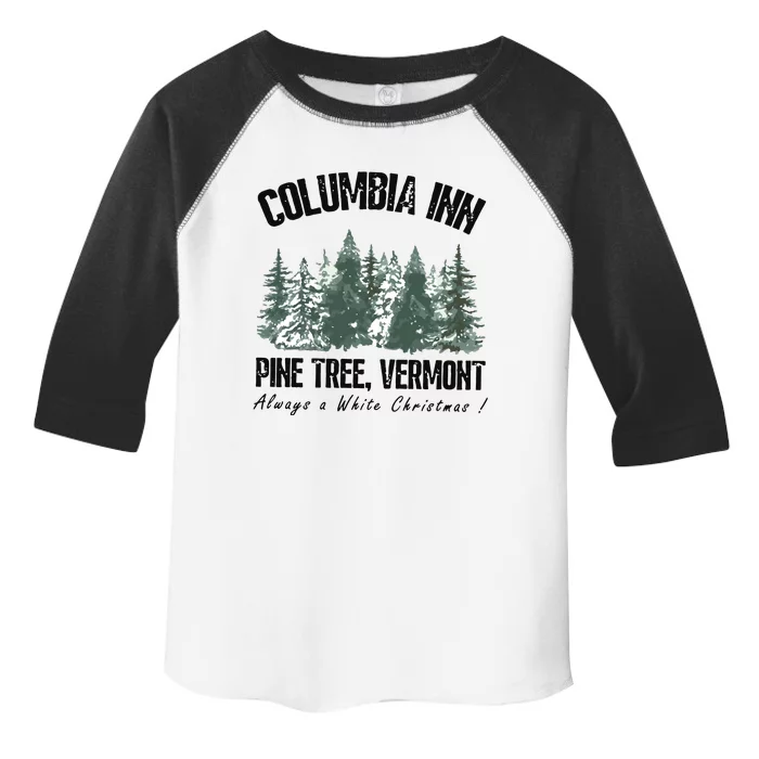 Columbia Inn Pine Tree Vermont Americas Snow Playground A White Toddler Fine Jersey T-Shirt