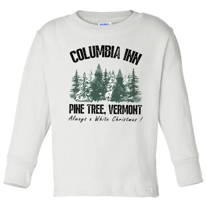 Columbia Inn Pine Tree Vermont Americas Snow Playground A White Toddler Long Sleeve Shirt