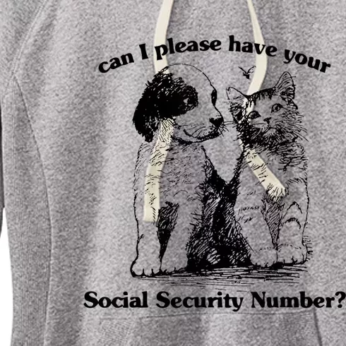 Can I Please Have Your Social Security Number Women's Fleece Hoodie