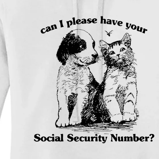 Can I Please Have Your Social Security Number Women's Pullover Hoodie