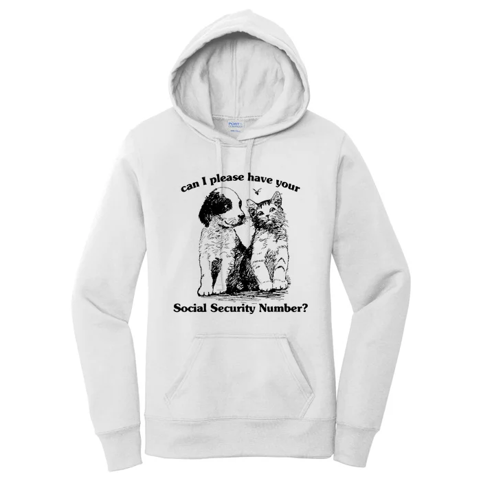 Can I Please Have Your Social Security Number Women's Pullover Hoodie